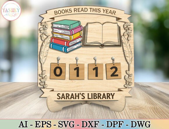 Download Reading Tracker Book Lover Laser Cut Svg - Premium Resources