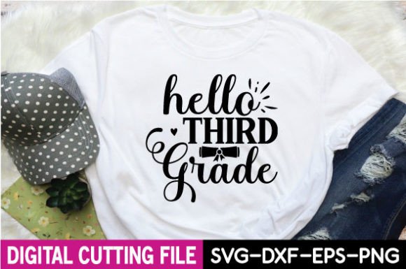 Download Graduation Svg Design, Hello Third Grade - Premium Resources