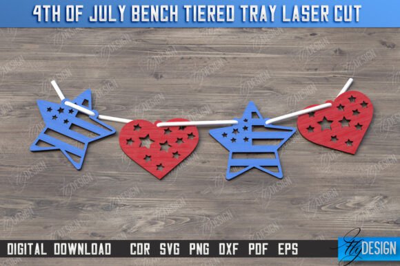 Download 4th of July Element Laser Cut | CNC File - Cnc file Collection