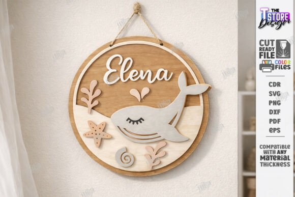 Download Kids Room Name Sign Laser Cut | CNC File - Cnc file Collection