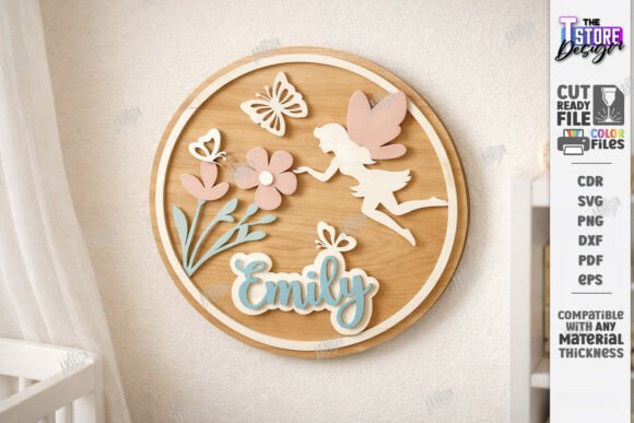 Download Kids Room Name Sign Laser Cut | CNC File - Cnc file Collection