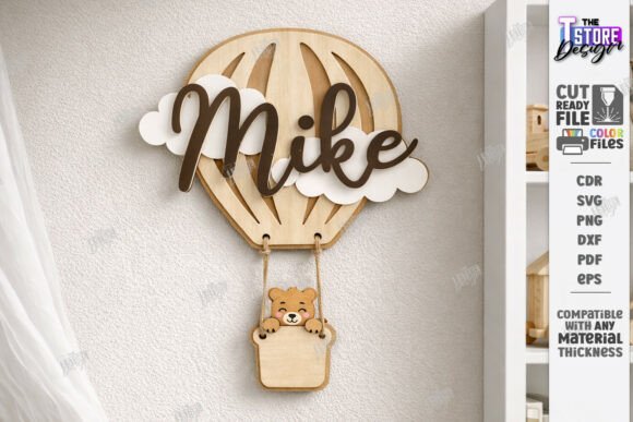 Download Kids Room Name Sign Laser Cut | CNC File - Cnc file Collection