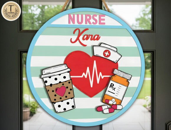 Download Personalized Nurse Round Sign SVG - Premium Resources